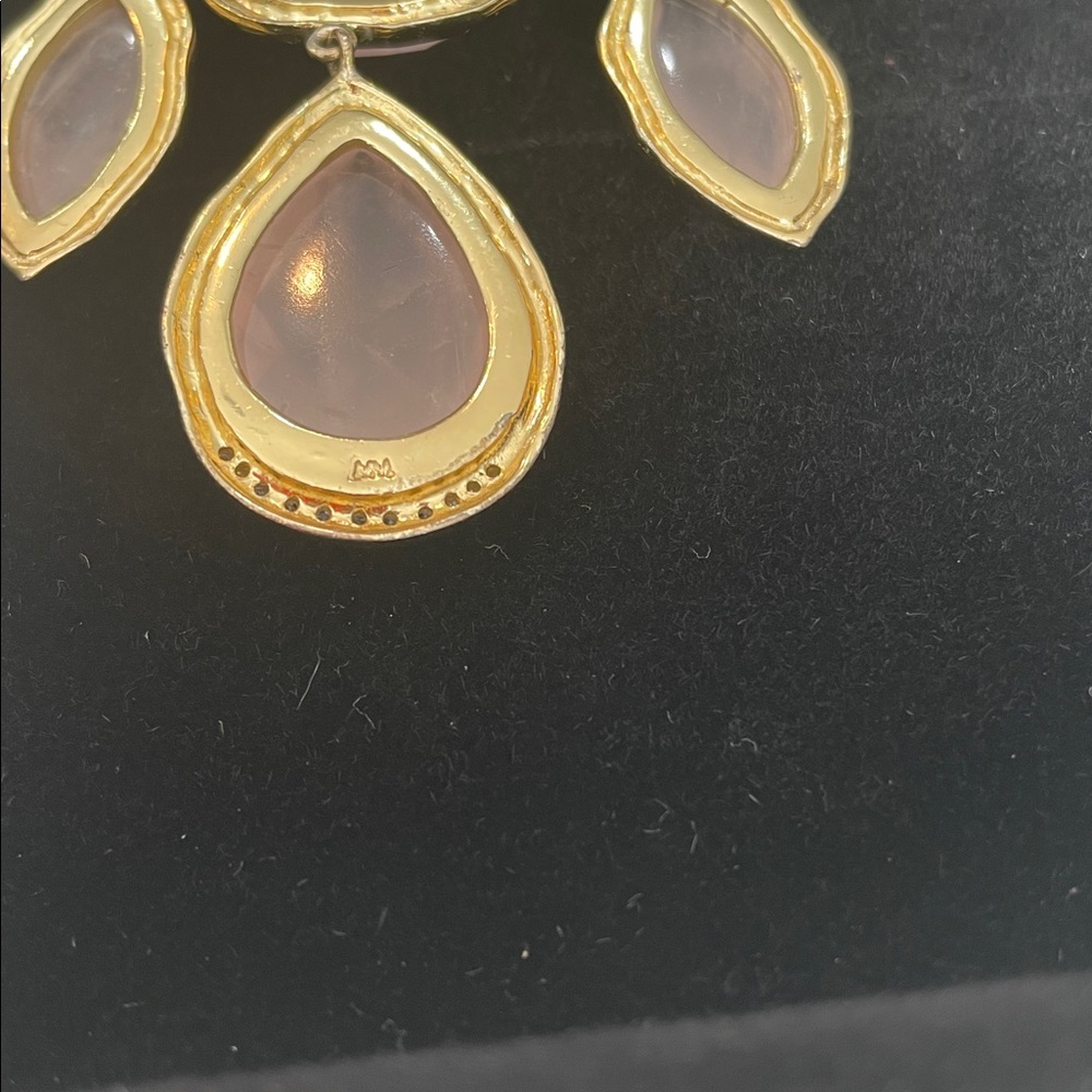 Vintage Melinda Maria rose quartz necklace - Picture 7 of 9